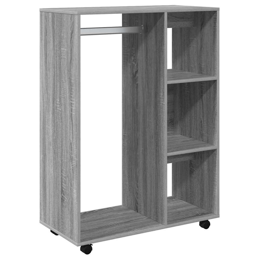 vidaXL Wardrobe Grey Sonoma 80x40x110 cm Engineered Wood