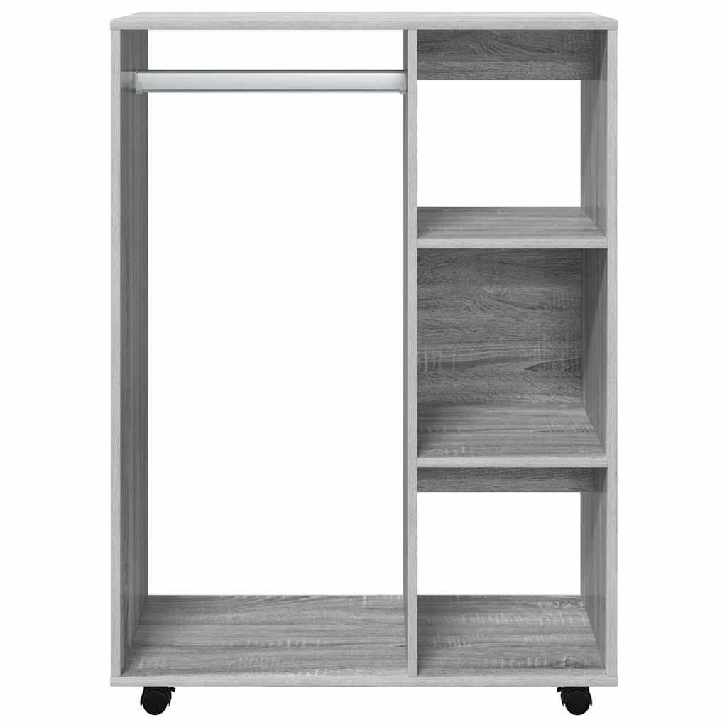 vidaXL Wardrobe Grey Sonoma 80x40x110 cm Engineered Wood