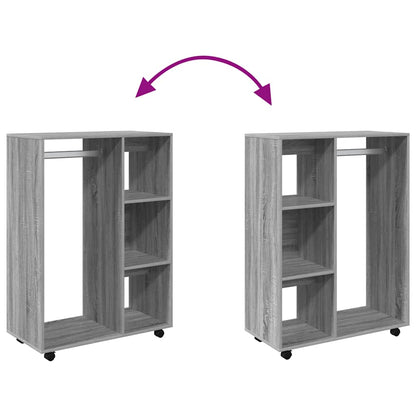 vidaXL Wardrobe Grey Sonoma 80x40x110 cm Engineered Wood