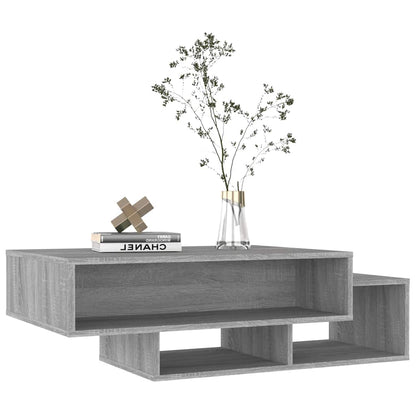 vidaXL Coffee Table Grey Sonoma 105x55x32 cm Engineered Wood