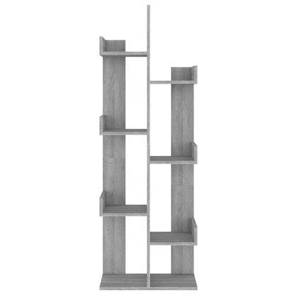 816006 vidaXL Book Cabinet 48x25,5x140 cm Grey Sonoma Engineered Wood