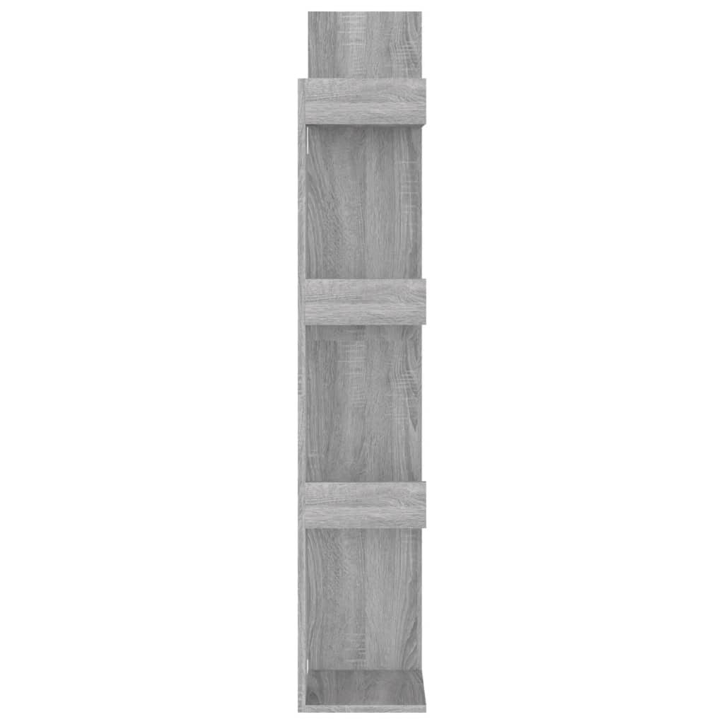 816006 vidaXL Book Cabinet 48x25,5x140 cm Grey Sonoma Engineered Wood