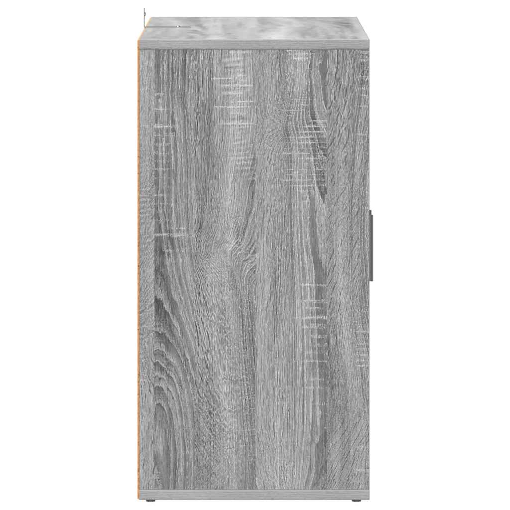 vidaXL Shoe Cabinet Grey Sonoma 60x35x70 cm Engineered Wood