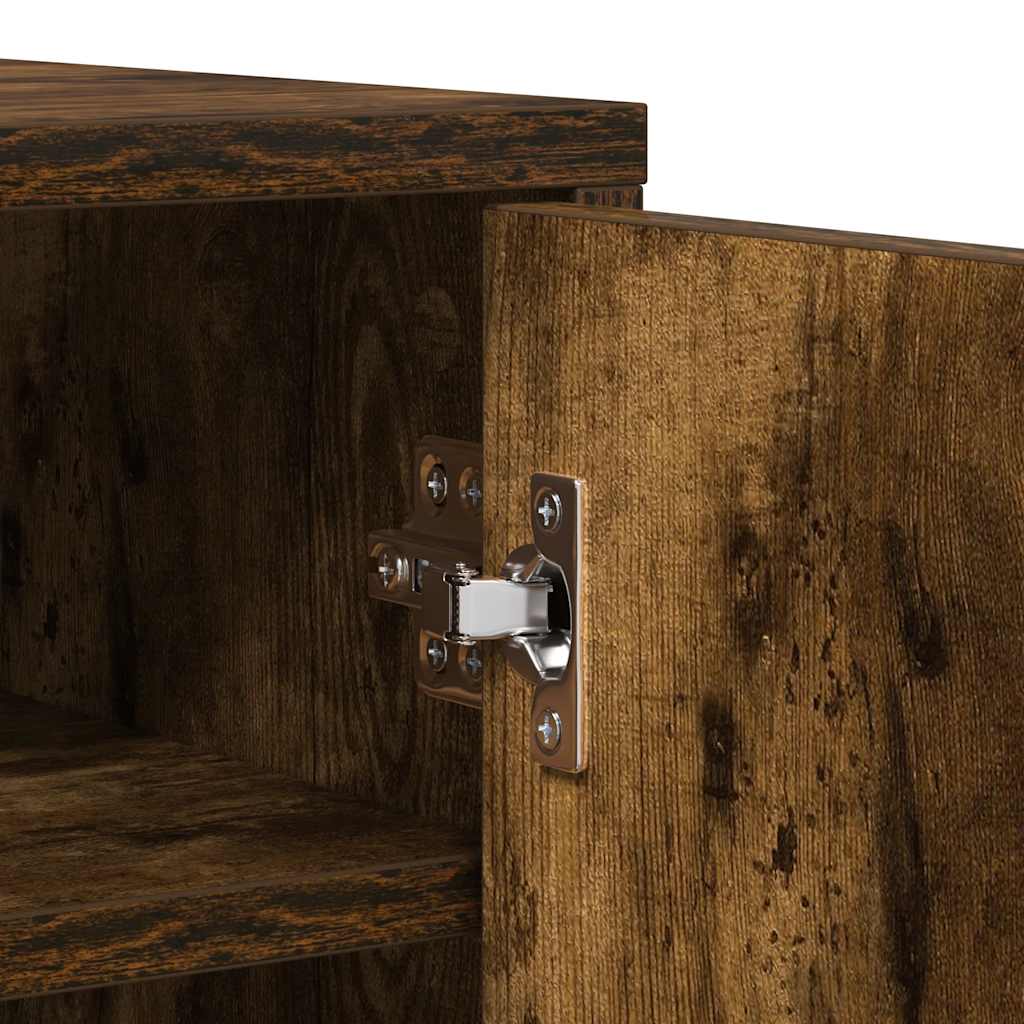 vidaXL Shoe cabinets 60 x 35 x 92 cm Engineered Wood Smoked Oak