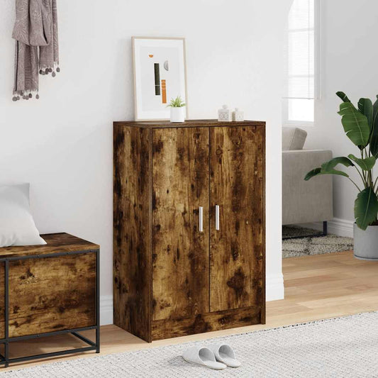 vidaXL Shoe cabinets 60 x 35 x 92 cm Engineered Wood Smoked Oak