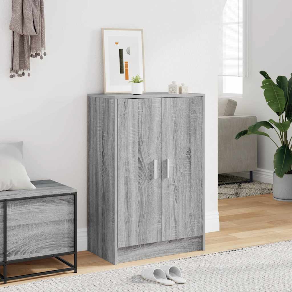 vidaXL Shoe cabinets 60 x 35 x 92 cm Engineered Wood Grey Sonoma