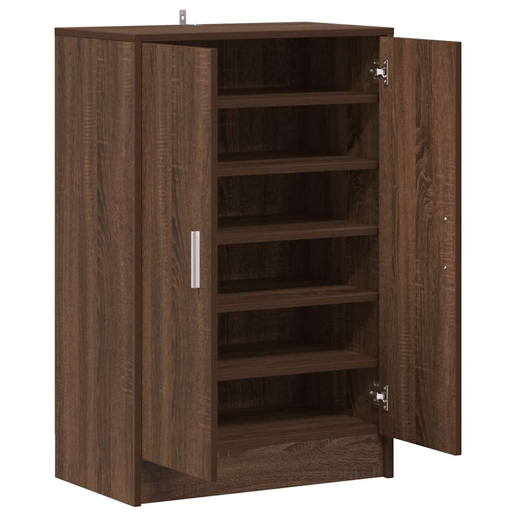 vidaXL Shoe cabinets 60 x 35 x 92 cm Engineered Wood Brown Oak