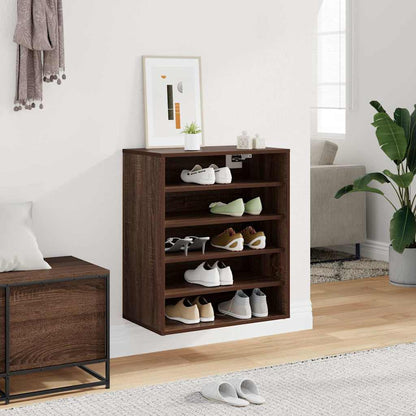 vidaXL Shoe cabinets 60 x 35 x 70 cm Brown Oak Plenty of shoe space
