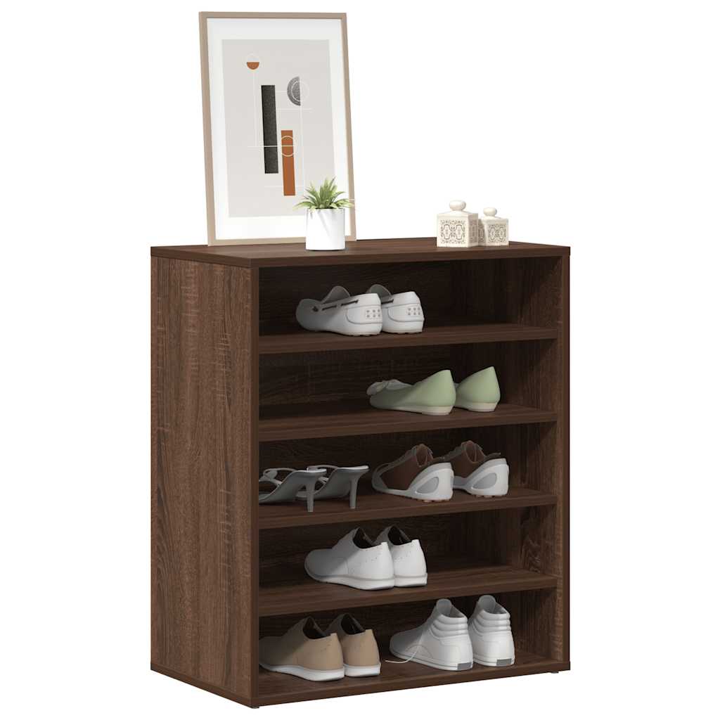 vidaXL Shoe cabinets 60 x 35 x 70 cm Brown Oak Plenty of shoe space