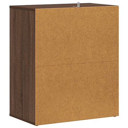 vidaXL Shoe cabinets 60 x 35 x 70 cm Brown Oak Plenty of shoe space