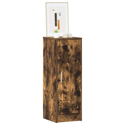 vidaXL Shoe Cabinet Smoked Oak 32x35x92 cm Engineered Wood
