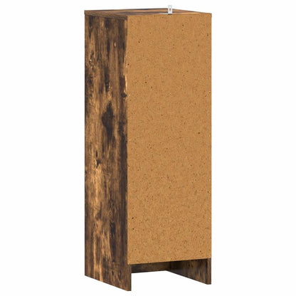 vidaXL Shoe Cabinet Smoked Oak 32x35x92 cm Engineered Wood