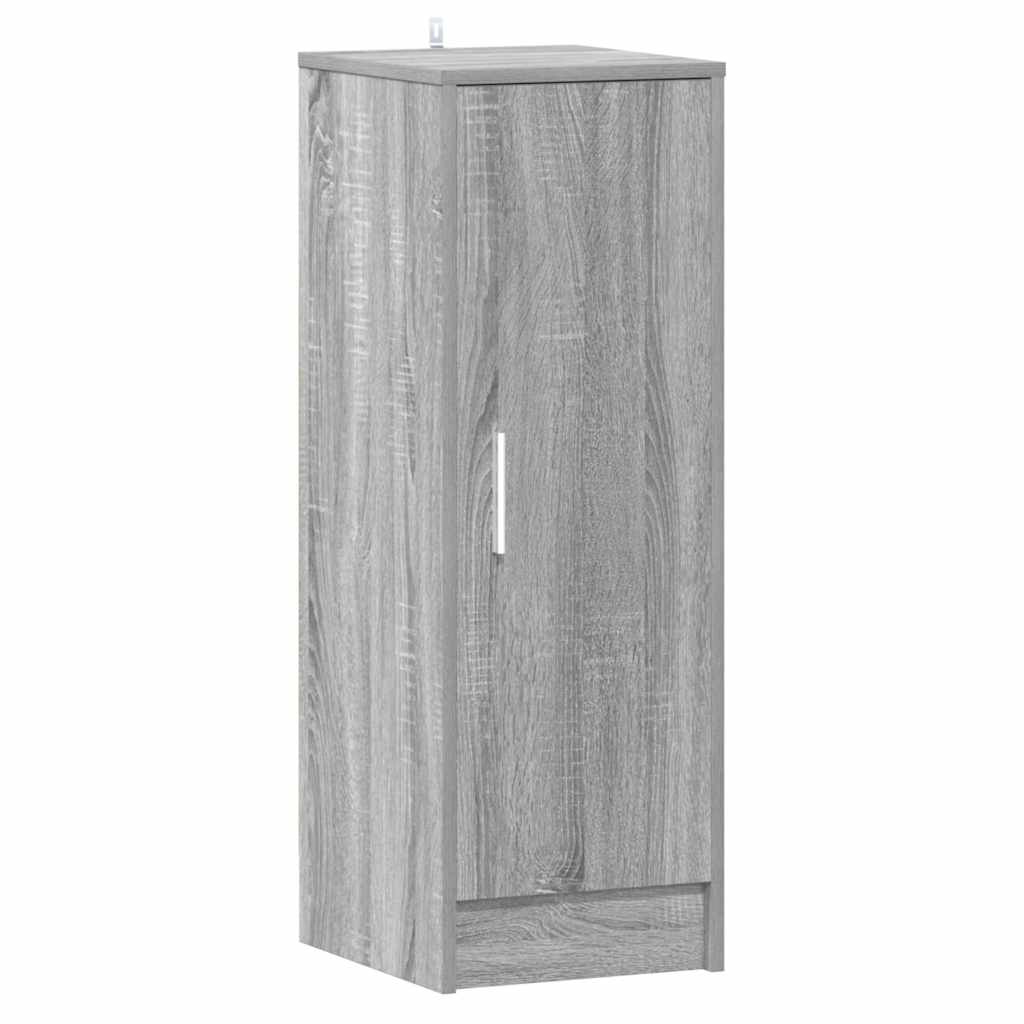 vidaXL Shoe Cabinet Grey Sonoma 32x35x92 cm Engineered Wood