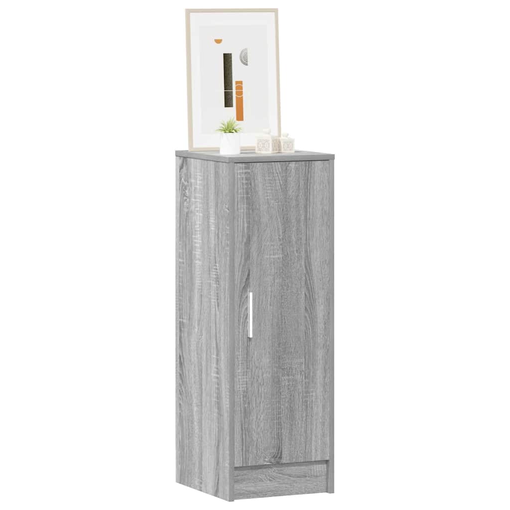 vidaXL Shoe Cabinet Grey Sonoma 32x35x92 cm Engineered Wood