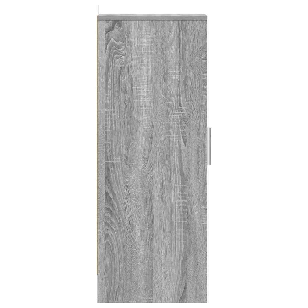 vidaXL Shoe Cabinet Grey Sonoma 32x35x92 cm Engineered Wood