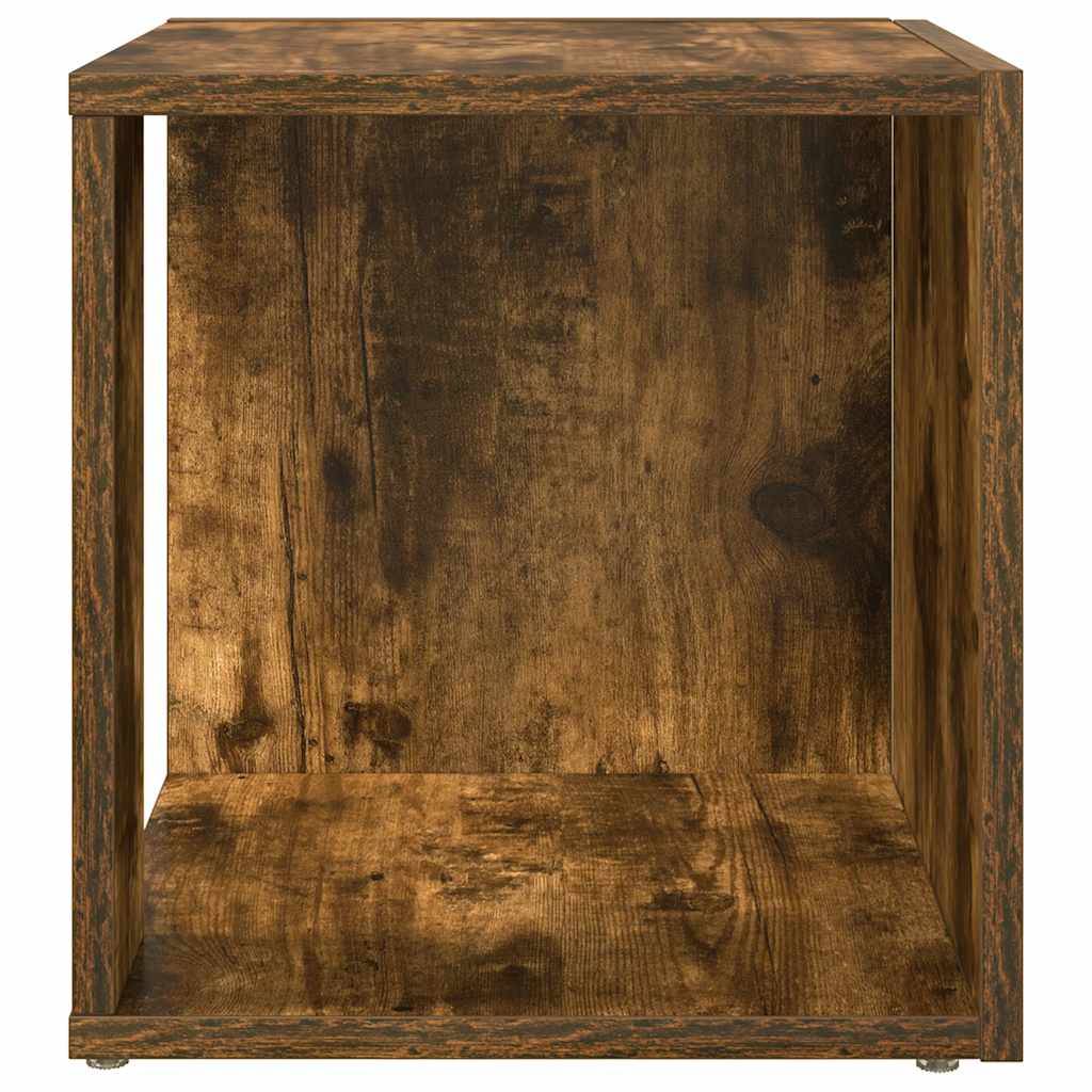 vidaXL Side Table Smoked Oak 33x33x34.5 cm Engineered Wood