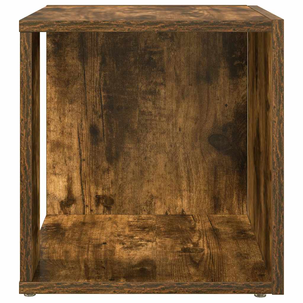 vidaXL Side Table Smoked Oak 33x33x34.5 cm Engineered Wood