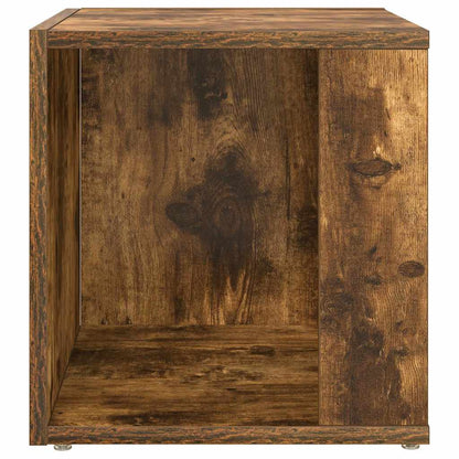 vidaXL Side Table Smoked Oak 33x33x34.5 cm Engineered Wood