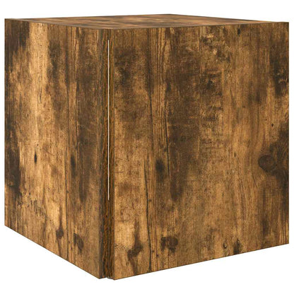 vidaXL Side Table Smoked Oak 33x33x34.5 cm Engineered Wood