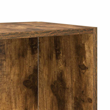 vidaXL Side Table Smoked Oak 33x33x34.5 cm Engineered Wood