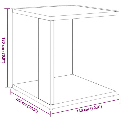 vidaXL Side Table Smoked Oak 33x33x34.5 cm Engineered Wood