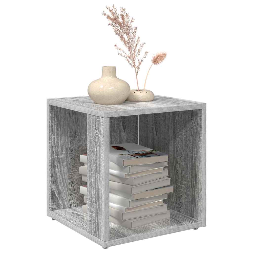 vidaXL Side Table Grey Sonoma 33x33x34.5 cm Engineered Wood