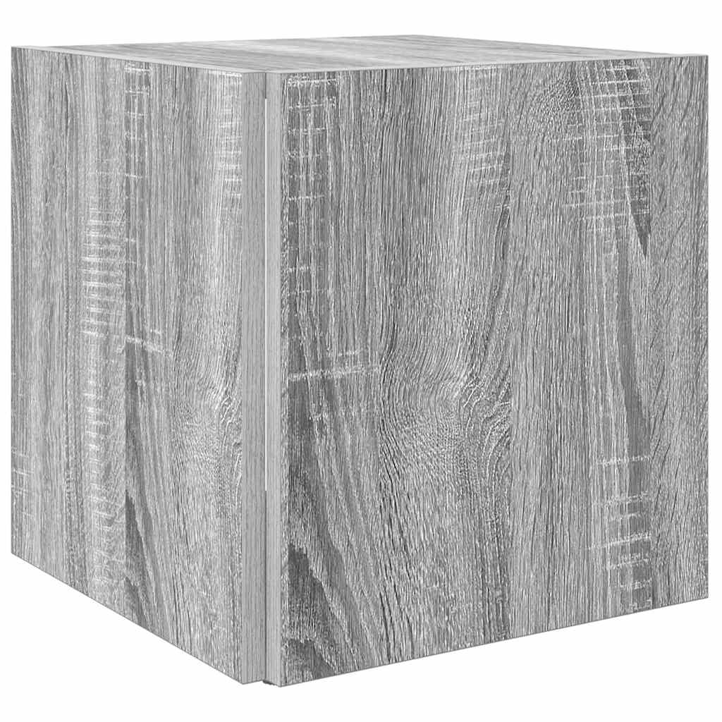 vidaXL Side Table Grey Sonoma 33x33x34,5 cm Engineered Wood