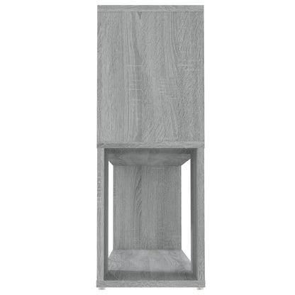 vidaXL Book Cabinet Grey Sonoma 100x24x63 cm Engineered Wood