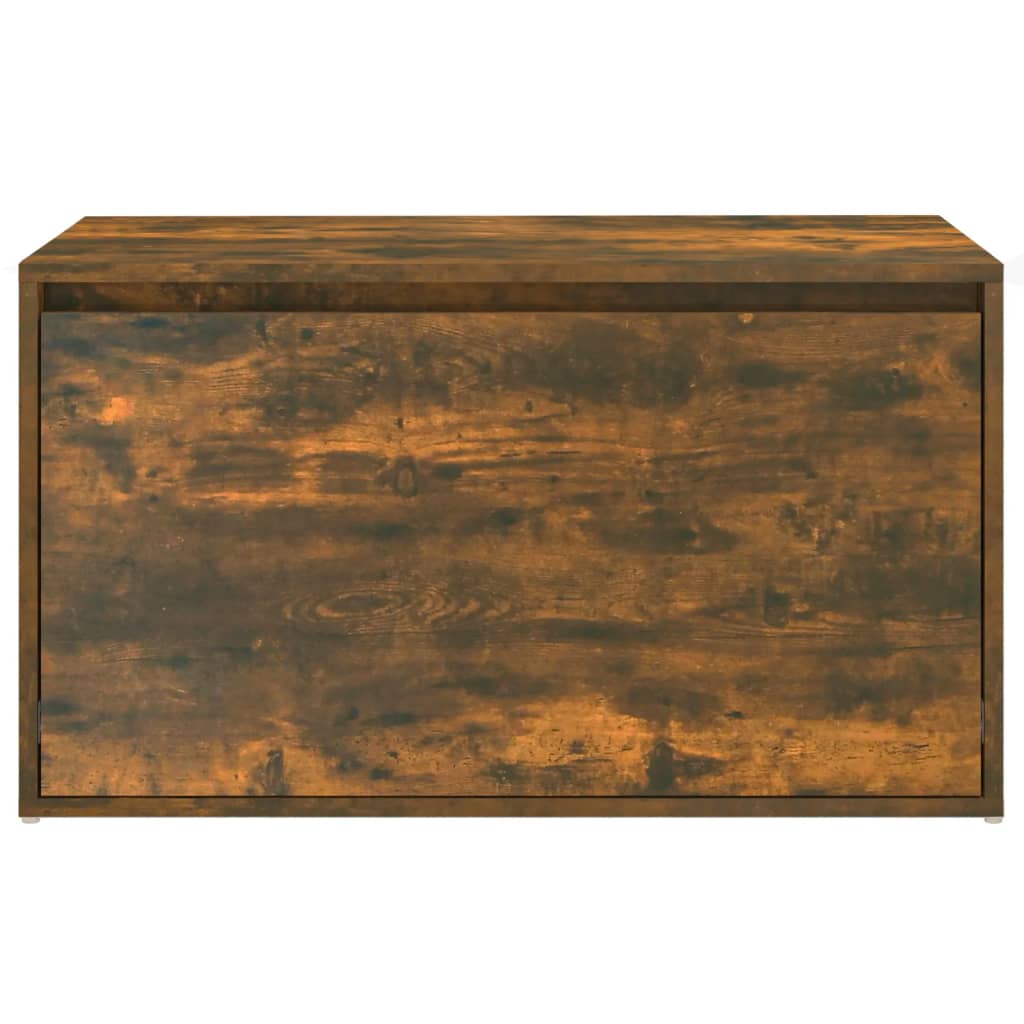vidaXL Hall Bench | Smoked Oak | Engineered Wood | 80 cm | Entryway Bench