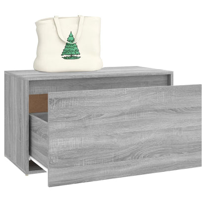 vidaXL Hall Bench | Grey Sonoma | Engineered Wood | Medium | Entryway Bench