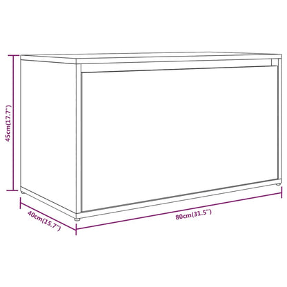 vidaXL Hall Bench | Grey Sonoma | Engineered Wood | Medium | Entryway Bench