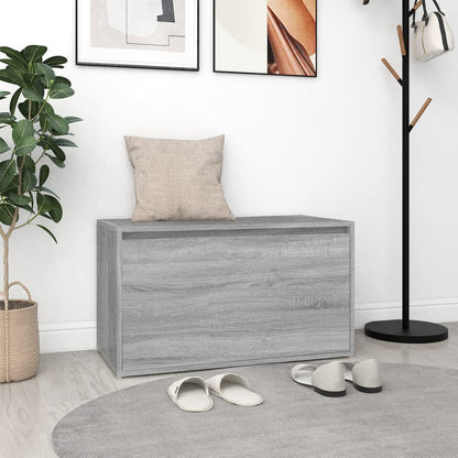 vidaXL Hall Bench | Grey Sonoma | Engineered Wood | Medium | Entryway Bench