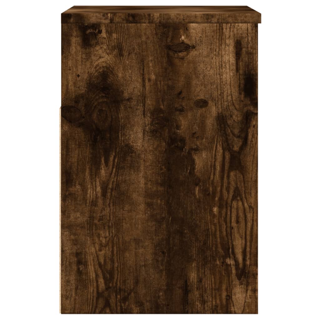 816050 vidaXL Shoe Bench Smoked Oak 60x30x45 cm Engineered Wood