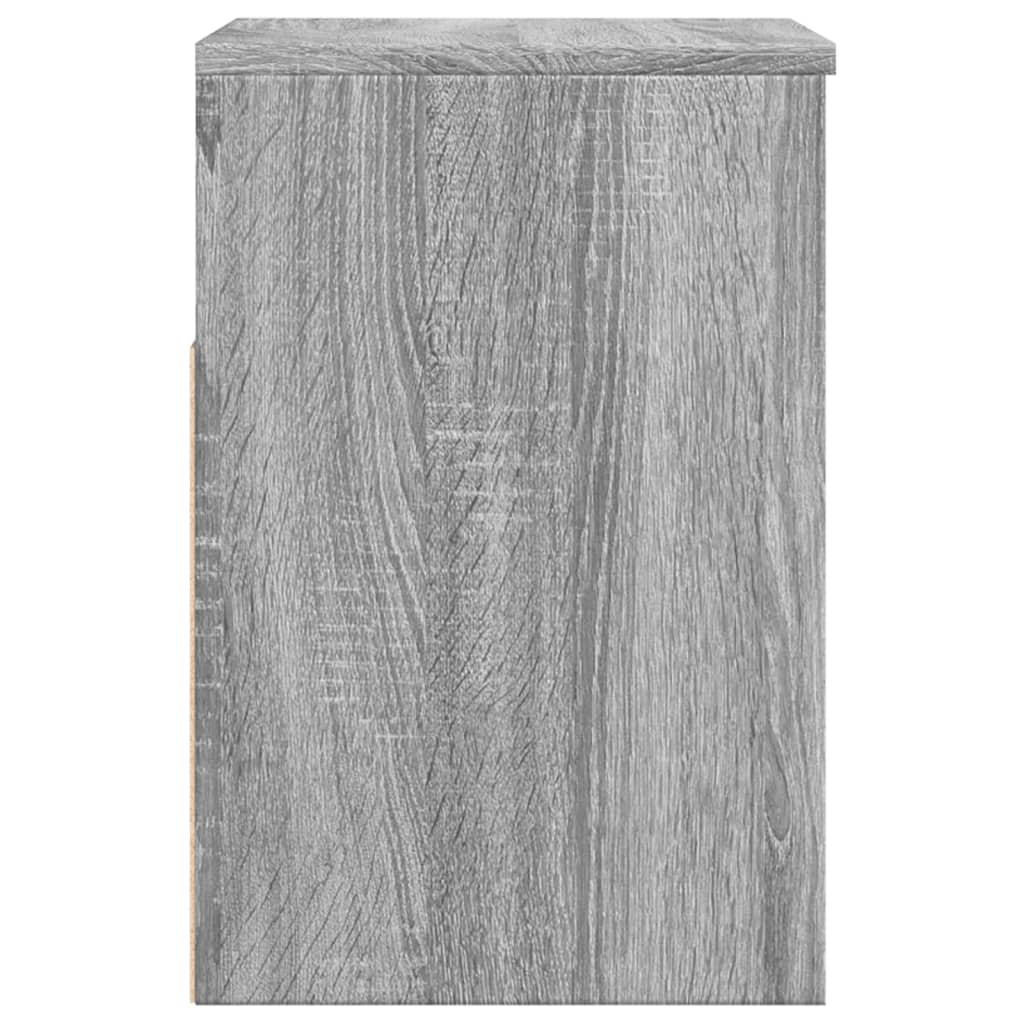 vidaXL Shoe Bench Grey Sonoma 60x30x45 cm Engineered Wood
