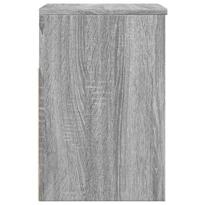 vidaXL Shoe Bench Grey Sonoma 60x30x45 cm Engineered Wood