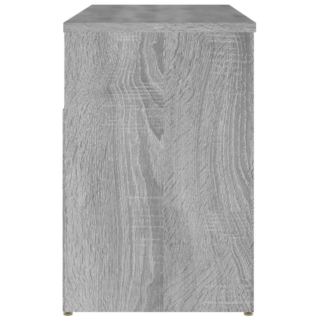 816054 vidaXL Shoe Bench Grey Sonoma 80x30x45 cm Engineered Wood