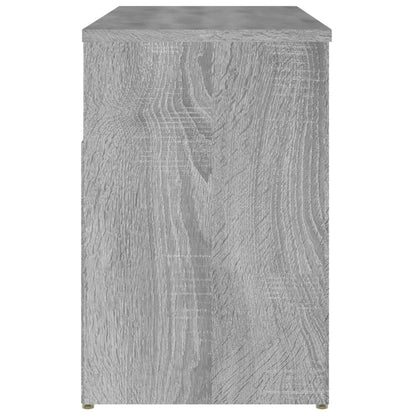 816054 vidaXL Shoe Bench Grey Sonoma 80x30x45 cm Engineered Wood