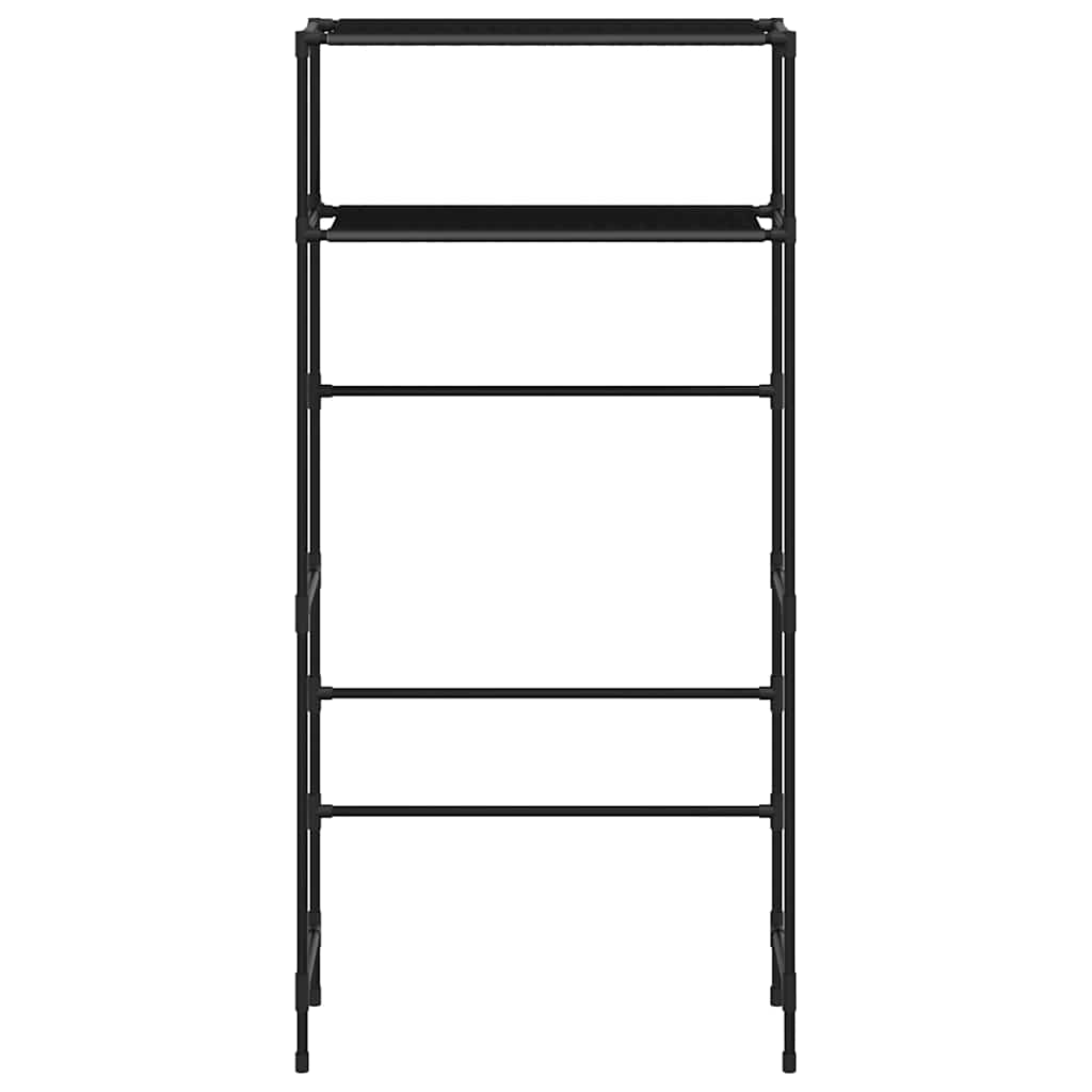 vidaXL 2-Tier Storage Rack over Washing Machine Black 69x28x143 cm Iron