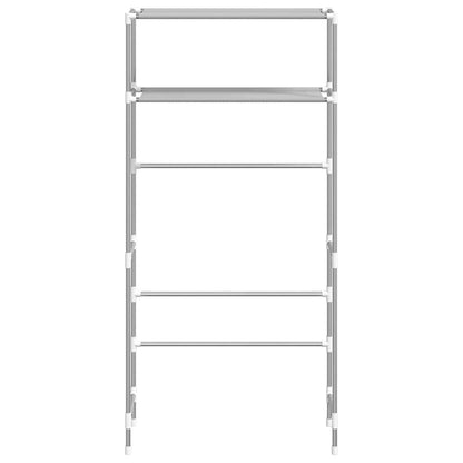 vidaXL Storage Rack | Grey | Iron | 69 x 28 x 143 cm | Bathroom Storage Rack