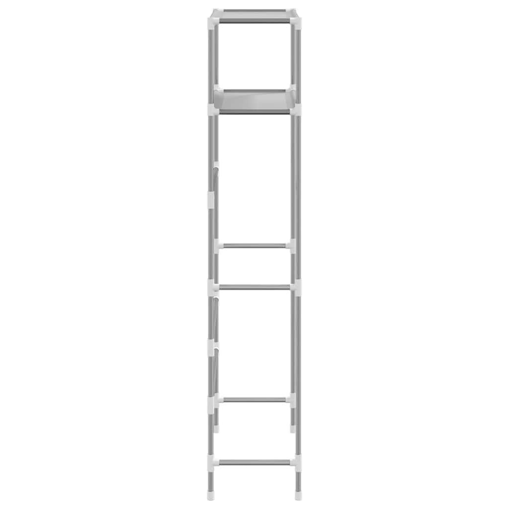 vidaXL Storage Rack | Grey | Iron | 69 x 28 x 143 cm | Bathroom Storage Rack