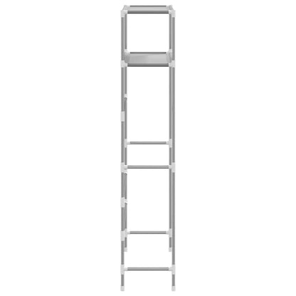 vidaXL Storage Rack | Grey | Iron | 69 x 28 x 143 cm | Bathroom Storage Rack