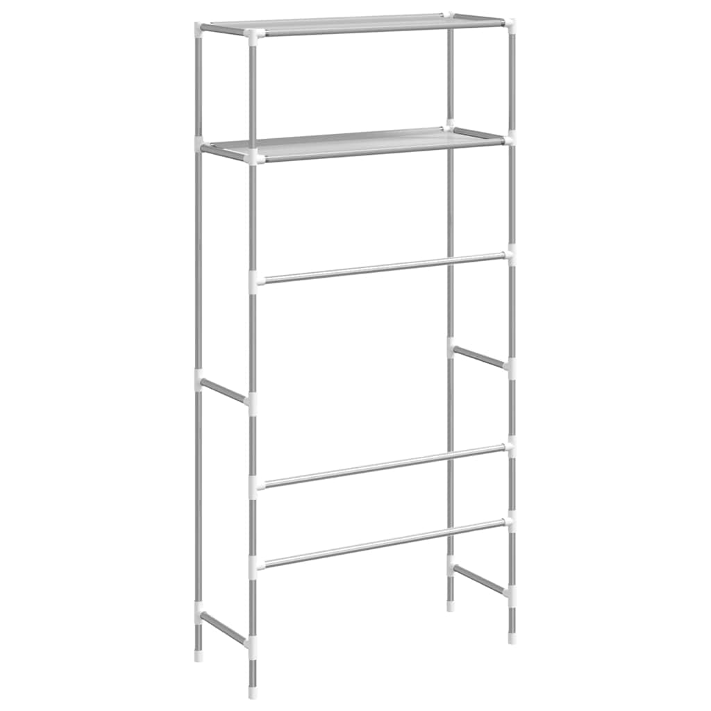 vidaXL Storage Rack | Grey | Iron | 69 x 28 x 143 cm | Bathroom Storage Rack
