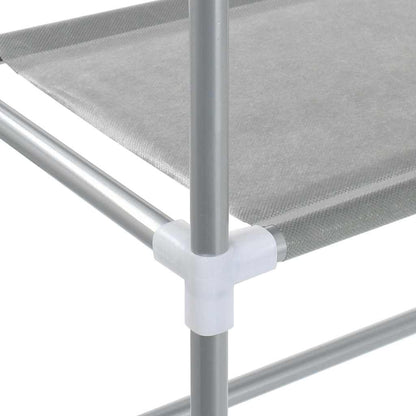 vidaXL Storage Rack | Grey | Iron | 69 x 28 x 143 cm | Bathroom Storage Rack