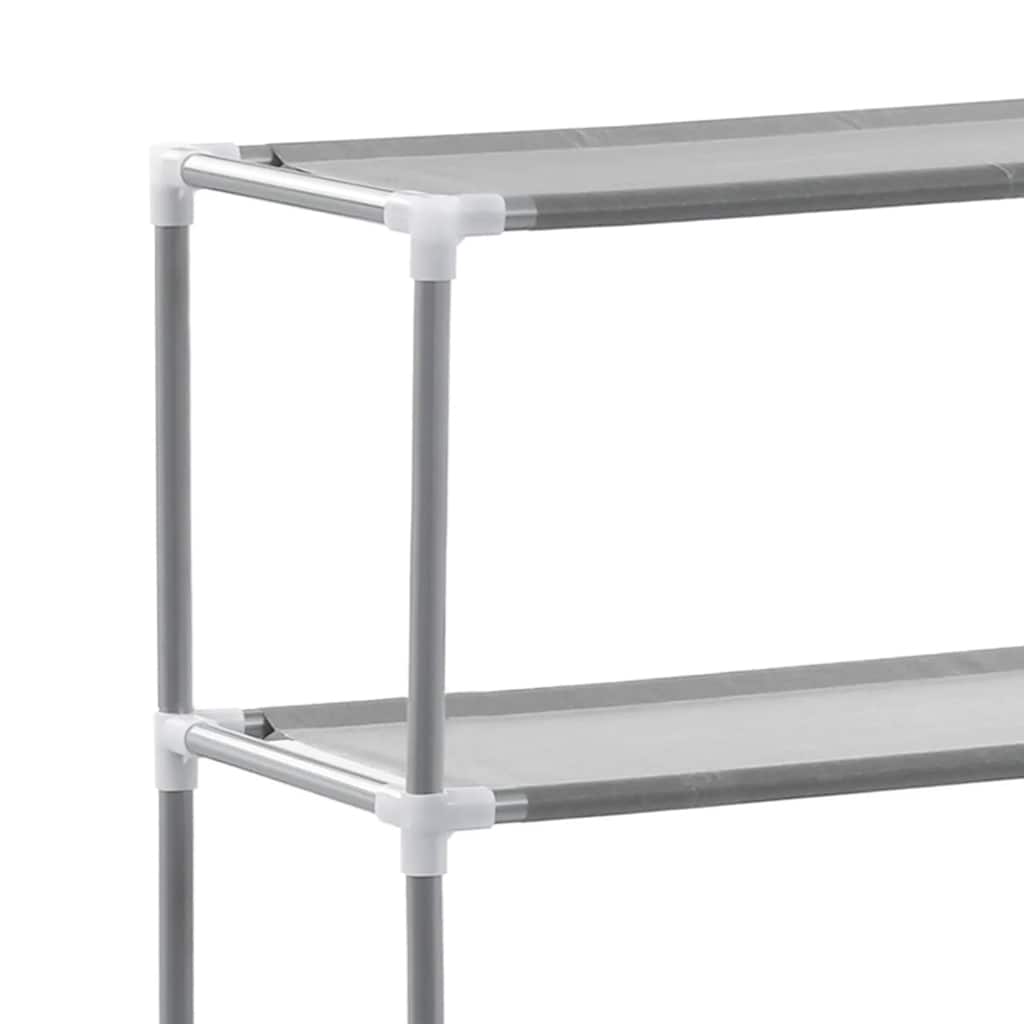 vidaXL Storage Rack | Grey | Iron | 69 x 28 x 143 cm | Bathroom Storage Rack