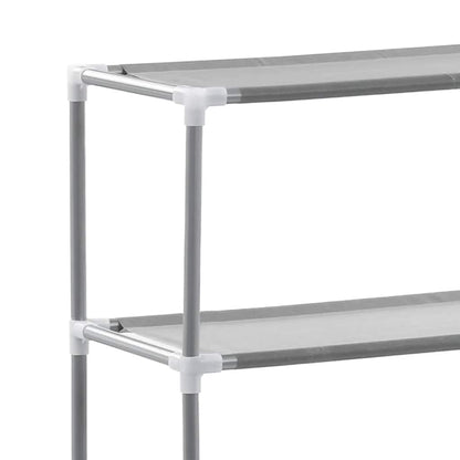 vidaXL Storage Rack | Grey | Iron | 69 x 28 x 143 cm | Bathroom Storage Rack