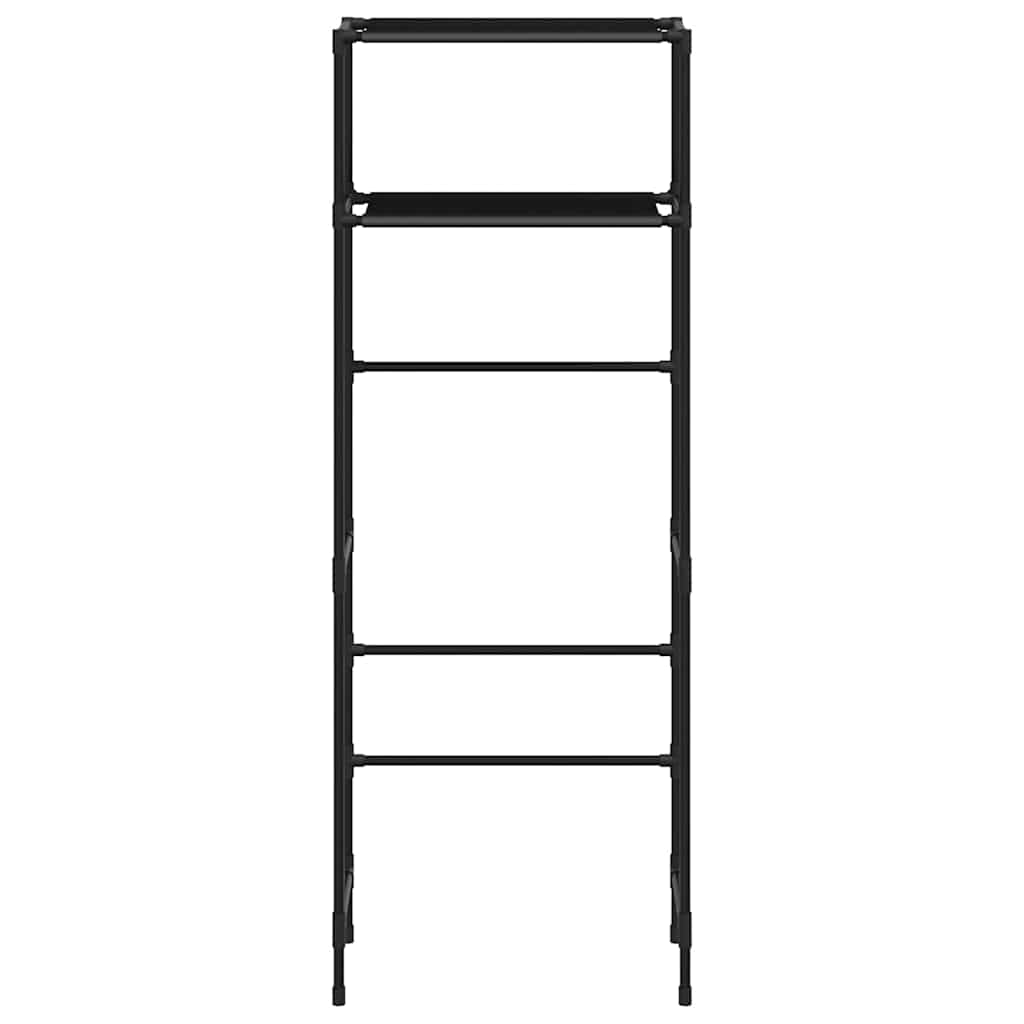vidaXL 2-Tier Storage Rack over Toilet Black 53.5x28x143 cm Iron