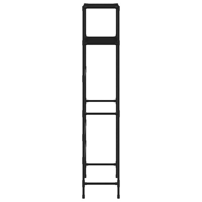 vidaXL 2-Tier Storage Rack over Toilet Black 53.5x28x143 cm Iron