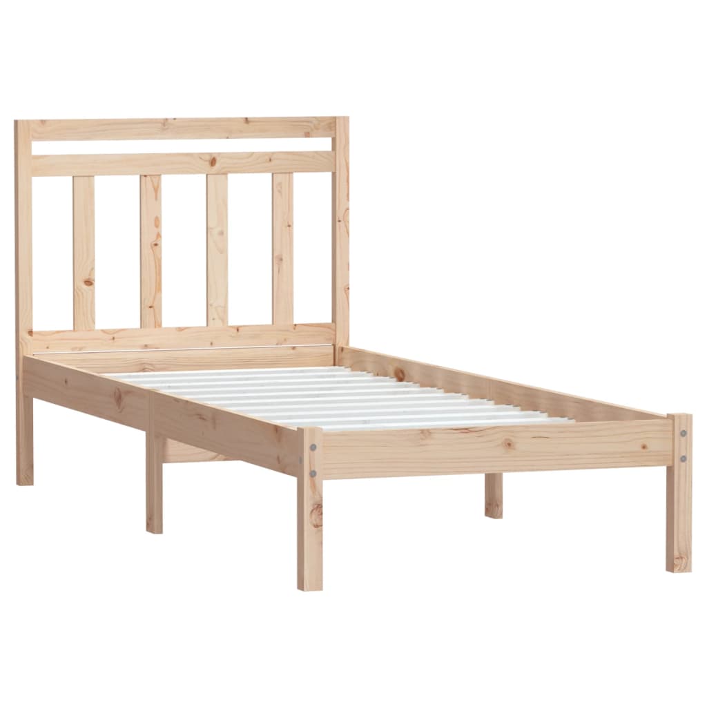 vidaXL Bed Frame without Mattress Small Single Solid Wood