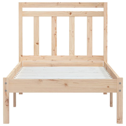 vidaXL Bed Frame without Mattress Small Single Solid Wood