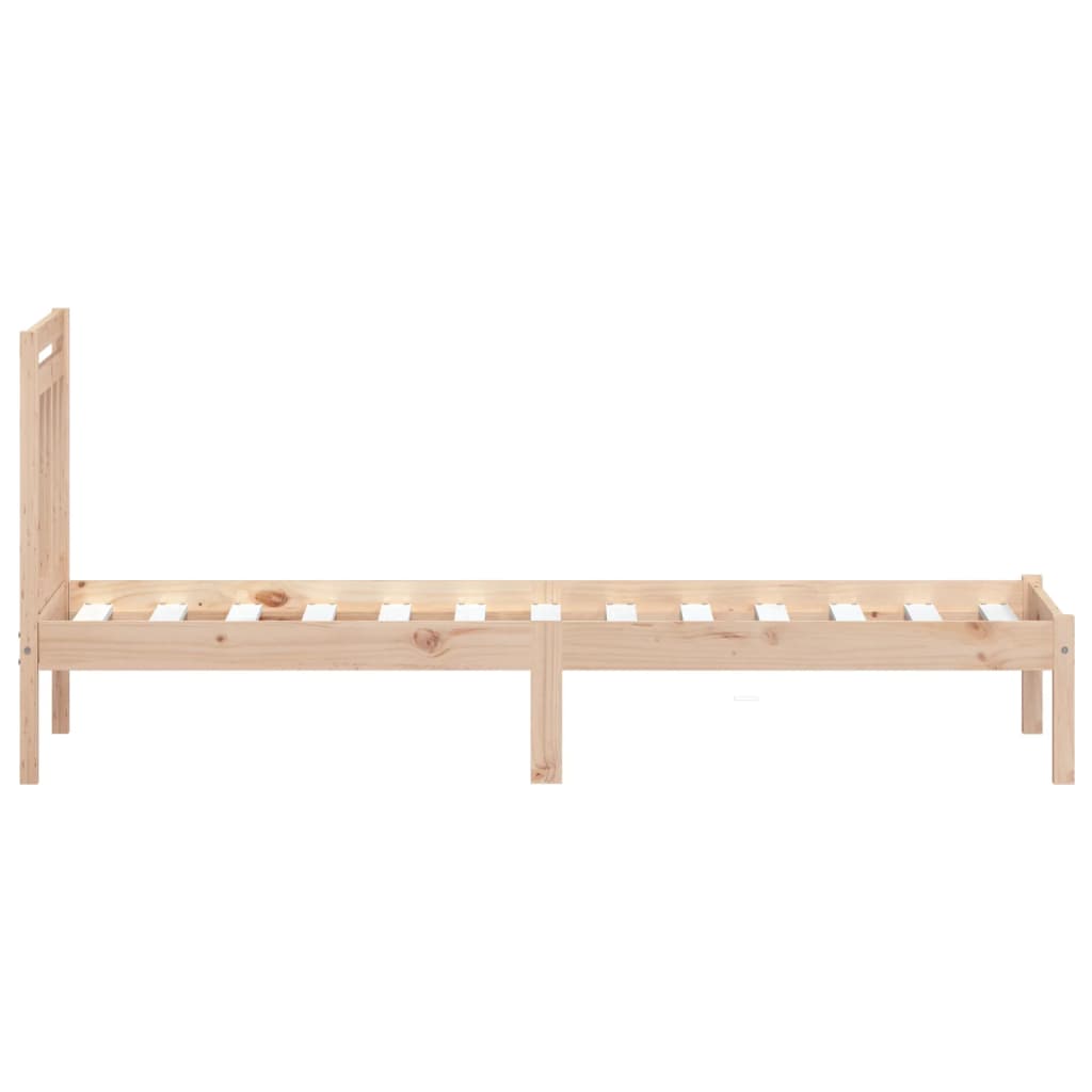 vidaXL Bed Frame without Mattress Small Single Solid Wood